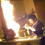 炭焼巧房　源 - かしわのごろ焼き・・・ファイヤー　掲載許諾済み　