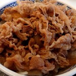 Yoshinoya - 肉だく牛丼のアップ