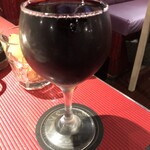 Spanish Bar Pasion - グラスワイン赤380円はナミナミつがれます！