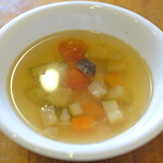 裏口の珈琲屋 - お食事セット 950円 の野菜スープ