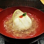 鮨旬美西川 - 毛ガニと ホタテのカルカン饅頭。　　　　　2020.05.30