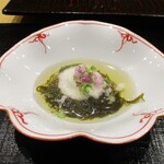 鮨旬美西川 - 石川県の 黒もずく 山かけ。　　　　　2020.05.30