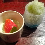 賛否両論 - 2012年5月　紫蘇のシャーベット、本日のデザート