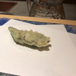 にい留 - まずはアスパラガスの穂先から。