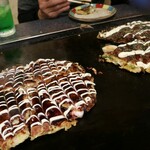 Takoyaki Okonomiyaki Gouchan - ←シーフードDXとねぎ豚→（大盛り）