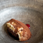 レストラン オオツ - 2020.6 フルムダンベール（ブルーチーズ）のティラミス