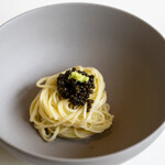 レストラン オオツ - 2020.6 キャヴィアと本山葵のパスタ（三輪素麺のデュラムセモリナ粉パスタ）
