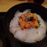 双寿 - 雲丹・平目丼