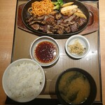 やよい軒 - 特カットステーキ定食