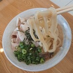 合田うどん - 麺のリフトアップ