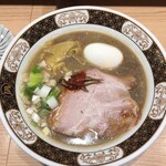 すごい煮干ラーメン 野毛 すし 釣りきん - ここのスープ、煮干し感たっぷりで大好きだ！