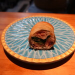 明道町中国菜 一星 - 鰯の春巻きはどことなくお寿司屋さんで食べたやつと似た感じで、やっぱ参考にしたとか：笑