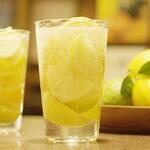 Frozen lemon sour or highball