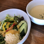 キッチン櫻庭 - 料理写真:ハンバーグデミグラスソース カニクリームコロッケ盛り合わせ