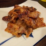 金町製麺 - 豚バラ肉の金山寺味噌漬け焼き　400円