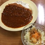 ポーシェール - ミートカツライス(ご飯少なめで注文)