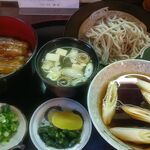 時代 - うな丼と天ぷらつけそば(2400円)
