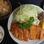 とんかつ宇田川 - ジャンボロースカツ定食