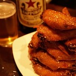 大阪串カツ　大益 - ビールにぴったりの手羽先唐揚げ