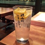 TAVERNA UOKIN - 2杯目は神山町レモンサワー(*￣∇￣)ノ