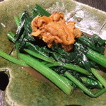 酒菜 竹のした - 雲丹ほうれんそう