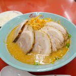 くるまやラーメン - ねぎみそチャーシュー5枚