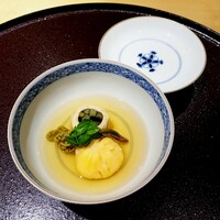 馳走 啐啄一十  - 車海老真薯、蕨の京湯葉巻きの炊き合せ