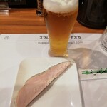YAKINIKU SPREAD - サラダチキンと生ビール
