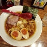 銀座梵天 - 昔なつかし中華そば＋味玉子　800円