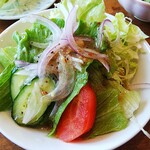 レストラン 蔵王 - ドレッシングで合えたサラダ