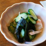 レストラン 蔵王 - 海老も入っている酢の物