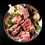 Recommended assortment of rare parts of carefully selected Kuroge Wagyu beef