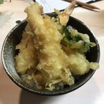 がばちょ - ミニ天丼（常連さん仕様のエビ３本バージョン♪）