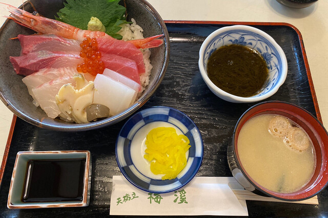 お食事処 梅渓 天橋立 海鮮丼 食べログ