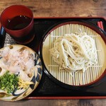 木灰そば 太陽人 - トマト出汁ざる麺