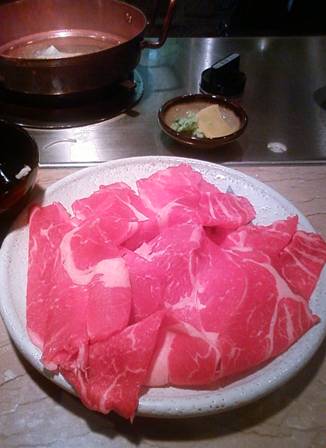 ドーチカ「ニュー神戸」1人鍋の牛肉しゃぶしゃぶ』by