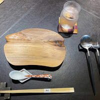 十皿 - シャープなイタリア製のカトラリーとお箸の融合♫