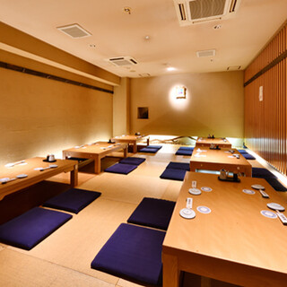 Equipped with a large tatami room that can accommodate up to 30 people. We also accept reserved.