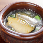 料理屋まえかわ - 料理写真:あわびと冬瓜の肝あん鍋仕立て