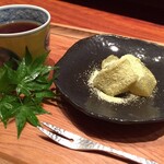 Soba Hirakawa - 水無月（6月）蕎麦懐石　甘味：自家製わらび餅