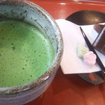 カフェ＆レストラン 京わらべ - 抹茶セット（750円）