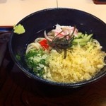 釜あげうどん 澤乃井 - 冷やしたぬきうどん。