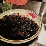 寿限無 - 出てきてビックリ黒いカレーです。