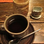寿限無 - 食後のコーヒーですが、器が味わい深いです。