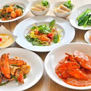 Dinner スパークリングワイン含む２時間飲み放題付き リパブリックコース 6500円 シンガポール シーフード リパブリック 大丸梅田店 大阪梅田 阪神 シンガポール料理 食べログ