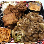 かつや - ♪回鍋肉丼唐揚げチキンカツ弁当¥825