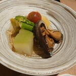 創作酒房 そうそう - 煮あわびと夏野菜の…