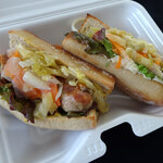 ジョンティ - 冷たいバケットサンド：自家製ソーセージと鱈のブランダード