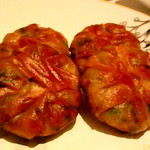 海上明月 - 韭菜煎餅　(にらまんじゅう) 一人前4個630円