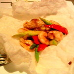 海上明月 - ＸＯ醤炒海鮮（海鮮のＸＯ醤炒め）1680円